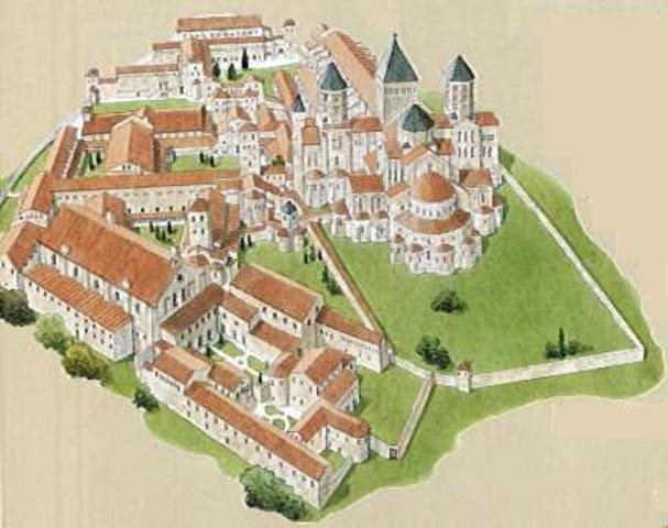 viene fondata l' abbazia di cluny.