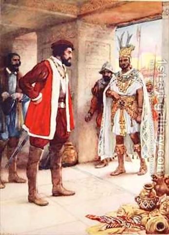 Taking Moctezuma II Hostage