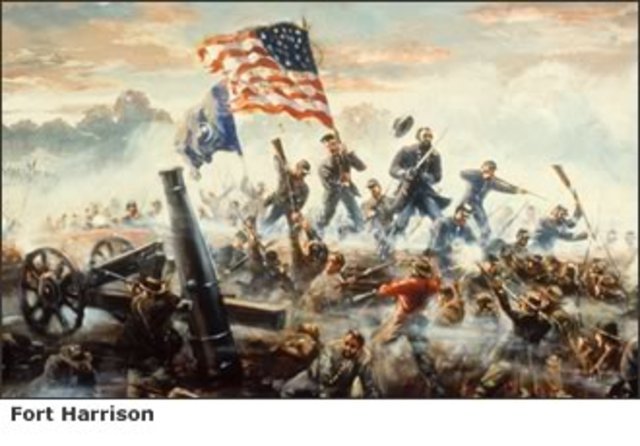 Union Capture Fort Harrison
