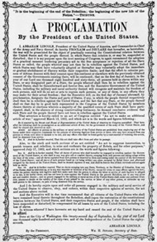 Lincoln Issues Proclamation