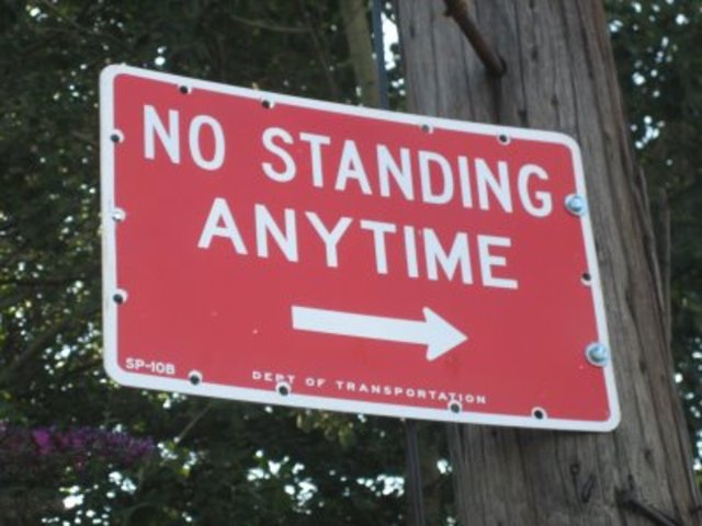 No Standing Parking Ticket