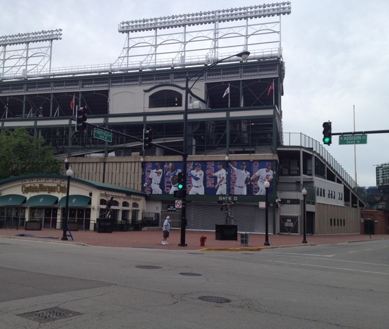 Wrigley Field is built