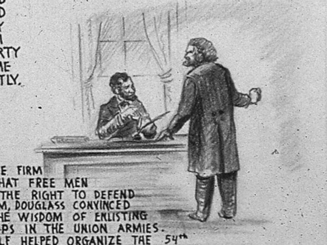 Lincoln Meets With Frederick Douglass