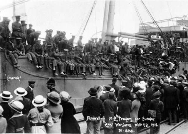 The first Australian troops departed to fight in the war