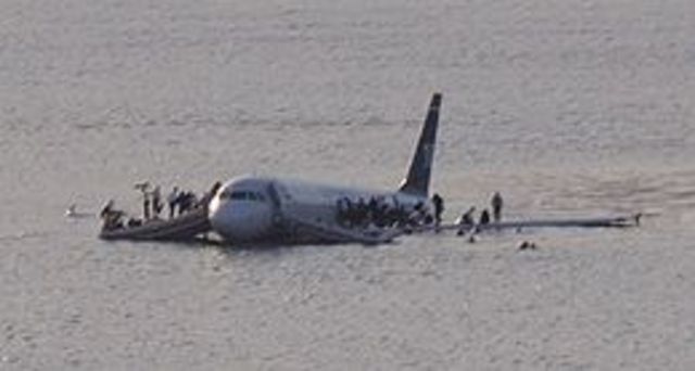 Plane Crashes in the Hudson River