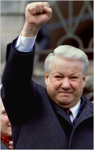 Boris Yeltsin elected to presidency of Russia