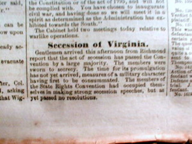 Virginia Secedes
