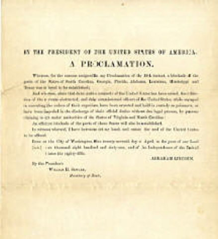 Proclamation of Blockade