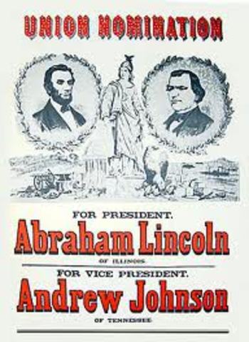 Lincoln re-elected as President