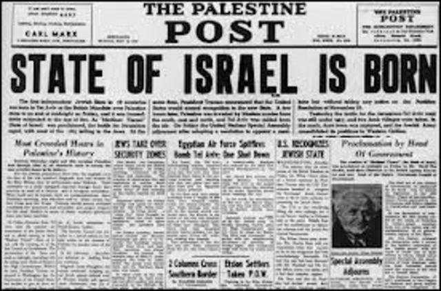 Creation of Israel as a Jewish State