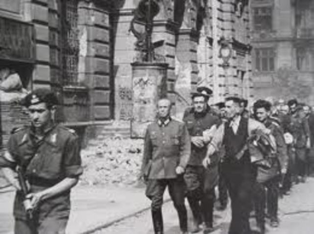 Warsaw was captured by Germany.