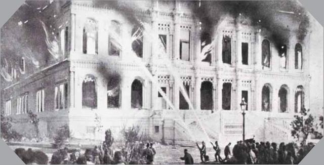 Ciragan Palace Burns