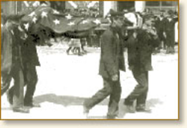 US reaction to the sinking