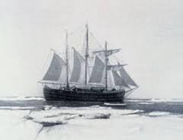 Roald Amundsen Sets Sail to the South Pole