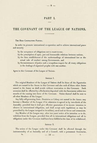 The League of Nations