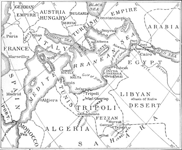 Italy bombards Tripoli
