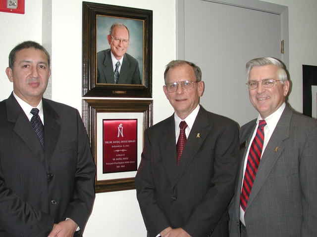 Dr. David J. Doyle Library dedicated