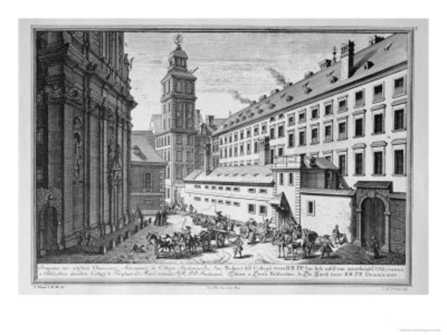 Enters Jesuit college located in Rome