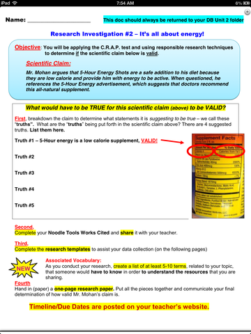 5 Hour Energy Research