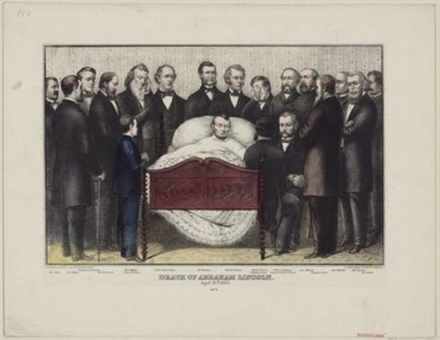 Abraham Lincoln dies