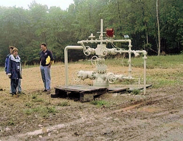First Natural Gas Well