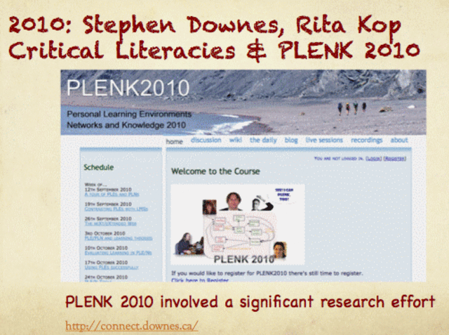 PLENK 2010 - Sustaining Participation