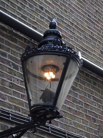 Streelights are first gas lit