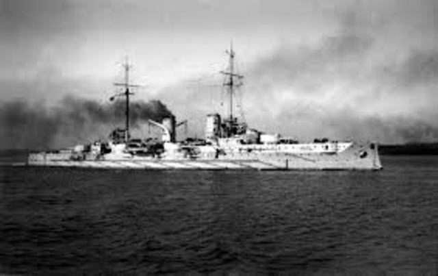 Naval battle of Dogger Bank.