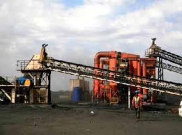 First commercial coal production