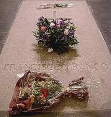 MUERE EL GENERAL FRANCO Y COMIENZA LA TRANSICIÓNN DEMOCRATICA