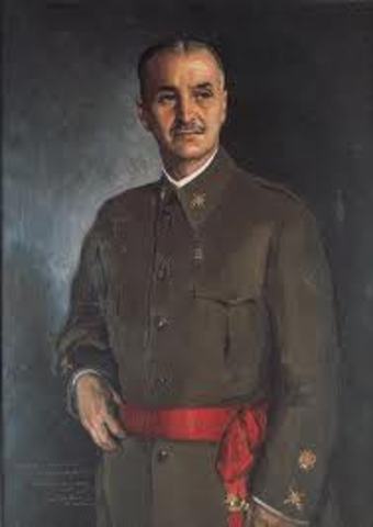 El general Primo de Rivera da un golpe de Estado y comienza una dictadura.