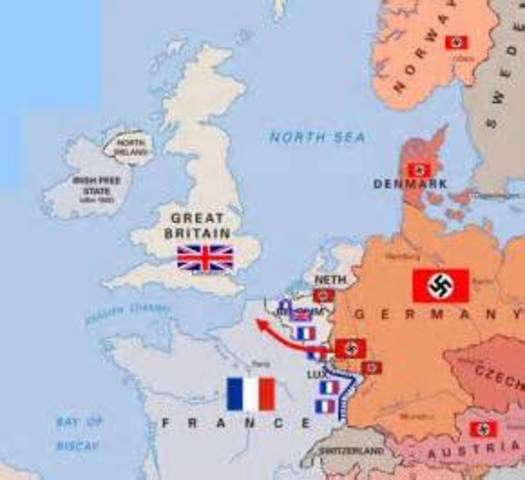 Nazis invade France, Belgium, Luxembourg and the Netherlands; Winston Churchill becomes British Prime Minister.