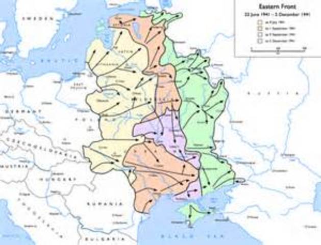 Germany attacks Soviet Union as Operation Barbarossa begins.