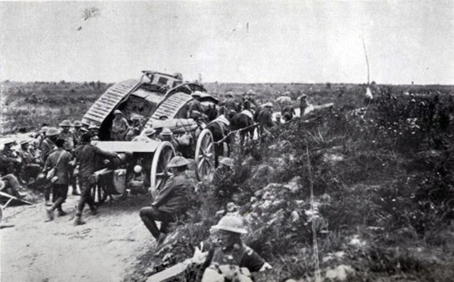 British make push on German lines      Again