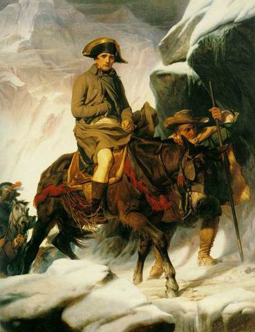 Napoleon doorkruist de Alpen
