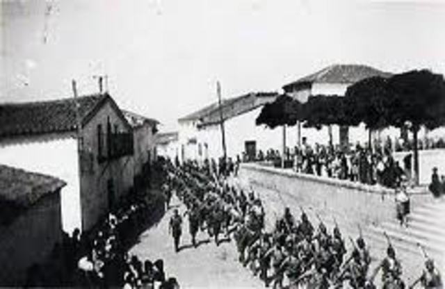 EL GENERAL FRANCISCO FRANCO DA UN GOLPE DE ESTADO Y COMIENZA LA GUERRA CIVIL ESPAÑOLA