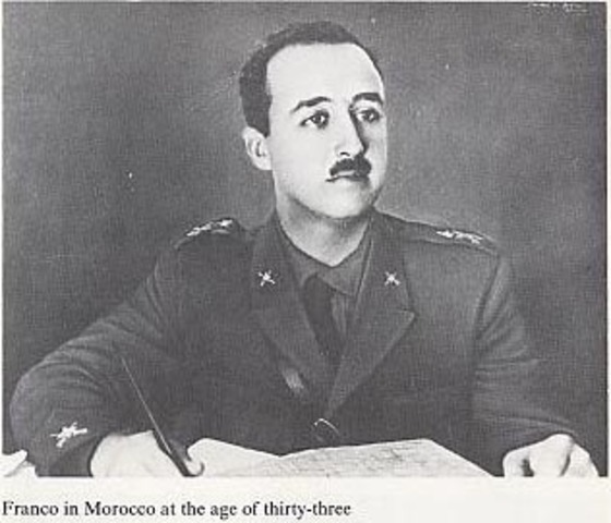 EL GENERAL FRANCISCO FRANCO DA UN GOLPE DE ESTADO Y COMIENZA LA GUERRA CIVIL ESPAÑOLA