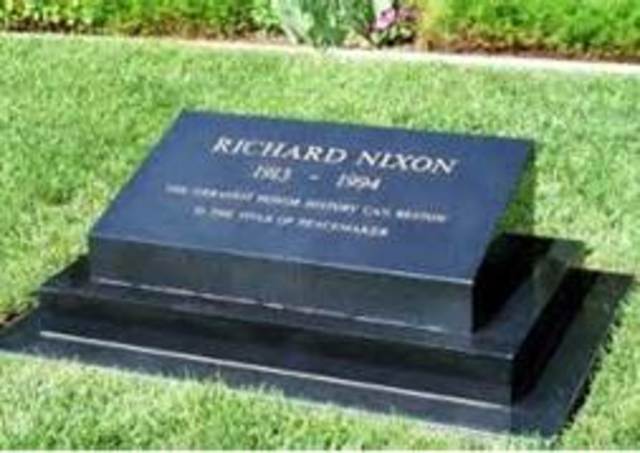 NIXON DIES AND GETS HIS LAST BOOK PUBLISHED