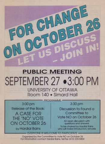 Charlottetown Accord rejected in National Referendum