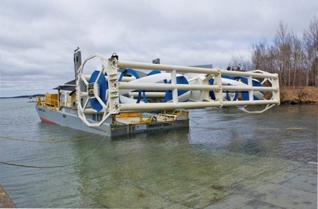 The first water turbine power plant