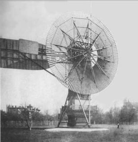 First use of a large windmill
