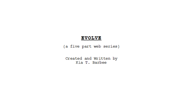 Script finalized as "Evolve"