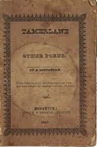 Poe published first book: "Tamerlane and other poems"