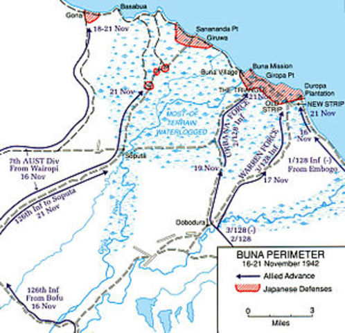 Japanese land at Gona