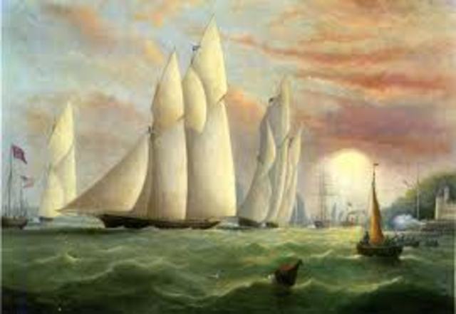 The arrival of Americans in Japan