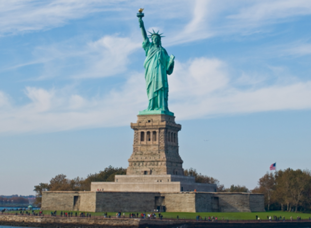The Statue of Liberty was dedicated