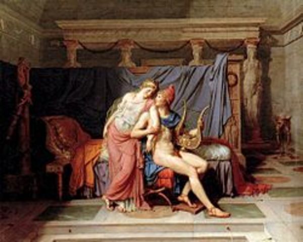 Paris arrives in Sparta and falls in love with Helen