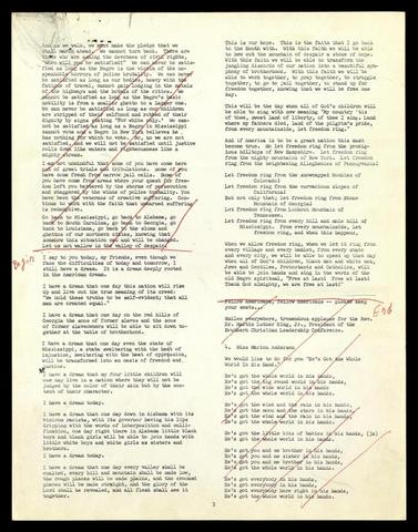 Martin Luther King, Jr.'s "I Have a Dream" speech