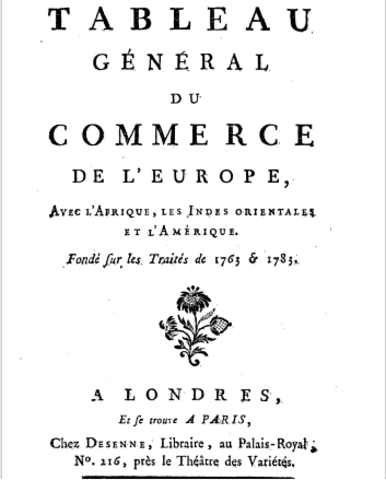 Parution de Tableau de l'Europe