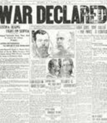 Austria declares war on Serbia